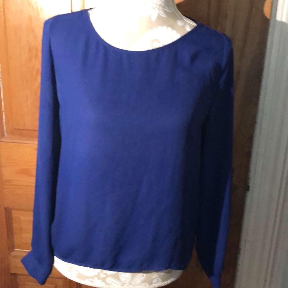 Dora Landa XS Cobalt Sheer Top 😍